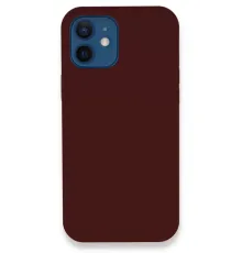 Apple iPhone 12 Kılıf Lansman Legant Silikon - Bordo