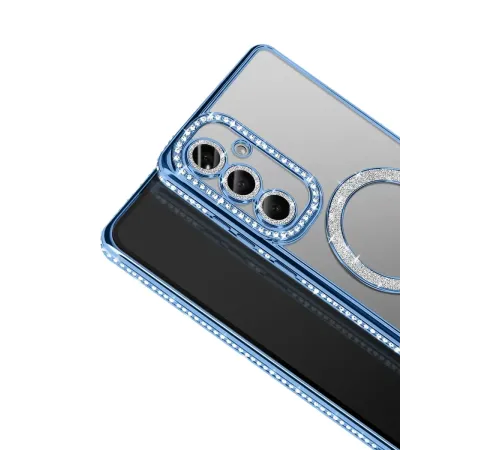 Samsung Galaxy S26 Joke Simli Magneticsafe Kılıf - Mavi