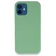 Apple iPhone 12 Kılıf Lansman Legant Silikon - Yeşil