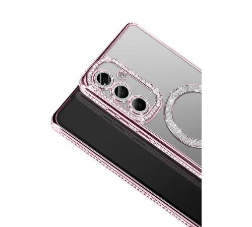 Samsung Galaxy S26 Joke Simli Magneticsafe Kılıf - Pembe