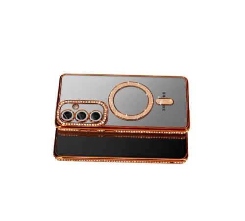 Samsung Galaxy S26 Joke Simli Magneticsafe Kılıf - Turuncu