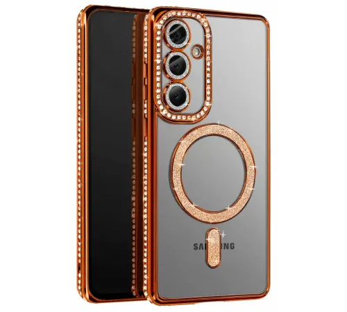 Samsung Galaxy S26 Joke Simli Magneticsafe Kılıf - Turuncu