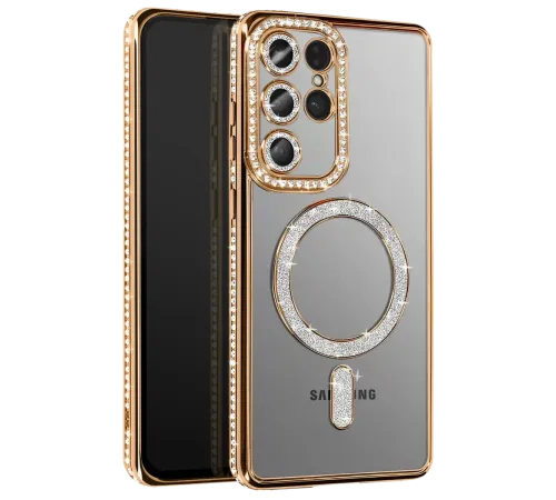 Samsung Galaxy S26 Ultra Joke Simli Magneticsafe Kılıf - Gold