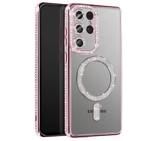 Samsung Galaxy S26 Ultra Joke Simli Magneticsafe Kılıf - Pembe