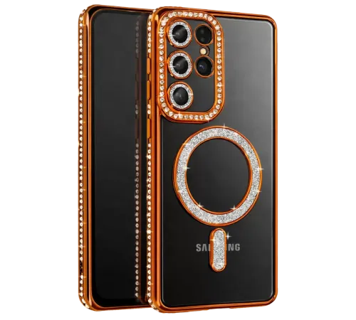 Samsung Galaxy S26 Ultra Joke Simli Magneticsafe Kılıf - Turuncu