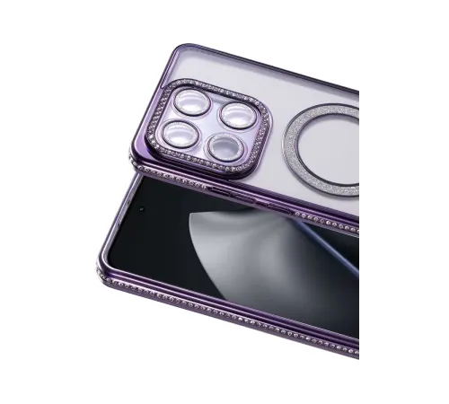 Xiaomi Mi 15T Pro Joke Simli Magneticsafe Kılıf - Derin Mor