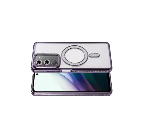 Xiaomi Redmi 15 4G Joke Simli Magneticsafe Kılıf - Derin Mor