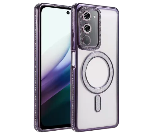 Xiaomi Redmi 15 4G Joke Simli Magneticsafe Kılıf - Derin Mor