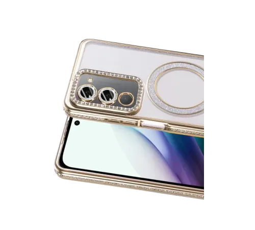 Xiaomi Redmi 15 4G Joke Simli Magneticsafe Kılıf - Gold