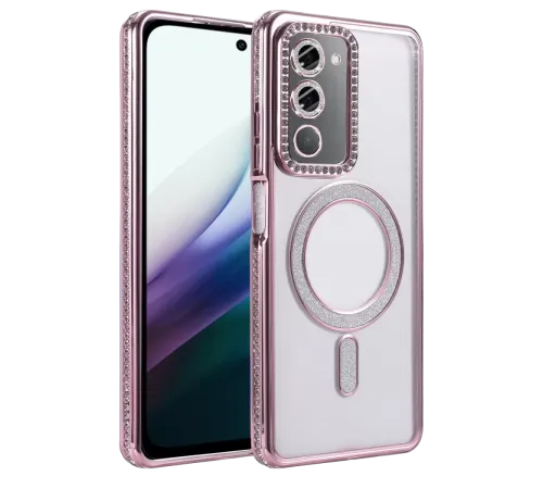 Xiaomi Redmi 15 4G Joke Simli Magneticsafe Kılıf - Pembe