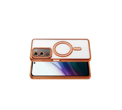 Xiaomi Redmi 15 4G Joke Simli Magneticsafe Kılıf - Turuncu