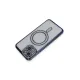 Apple iPhone 14 Kılıf Joke Simli Magneticsafe Kılıf - Lacivert