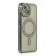 Apple iPhone 14 Kılıf Joke Simli Magneticsafe Kılıf - Gri