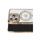 Apple iPhone 16 Pro Max Kılıf Joke Simli Magneticsafe Kılıf - Gold