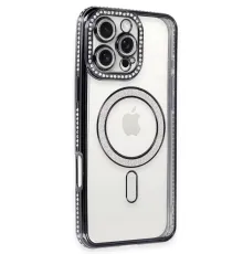 Apple iPhone 16 Pro Max Kılıf Joke Simli Magneticsafe Kılıf - Gri