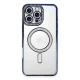 Apple iPhone 16 Pro Max Kılıf Joke Simli Magneticsafe Kılıf - Lacivert