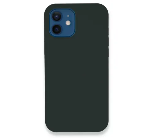 Apple iPhone 12 Kılıf Lansman Legant Silikon - Koyu Yeşil