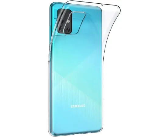 Samsung Galaxy A51 Kılıf Lüx Şeffaf Silikon