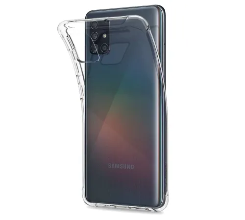 Samsung Galaxy A51 Kılıf Lüx Şeffaf Silikon