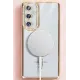Samsung Galaxy S25 Kılıf Joke Simli Magneticsafe Kılıf - Gümüş