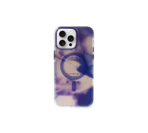 iPhone 15 Pro Max Phantom Magsafe Kapak - Mor