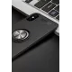 Apple iPhone XS Max Kılıf Range Yüzüklü Silikon - Siyah