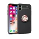 Apple iPhone XS Max Kılıf Range Yüzüklü Silikon - Siyah-Gold
