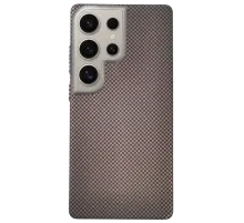 Samsung Galaxy S24 Ultra Besa Magsafe Kapak - Natural Grey