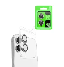 Apple iPhone 16 Plus Raze Metal Kamera Lens - Beyaz