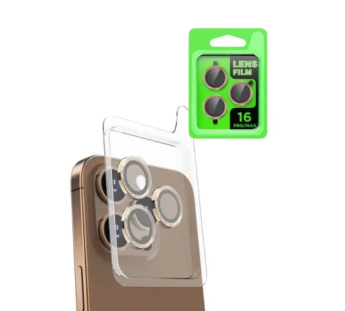 Apple iPhone 16 Pro Raze Metal Kamera Lens - Desert