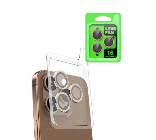 Apple iPhone 16 Pro Max Raze Metal Kamera Lens - Desert