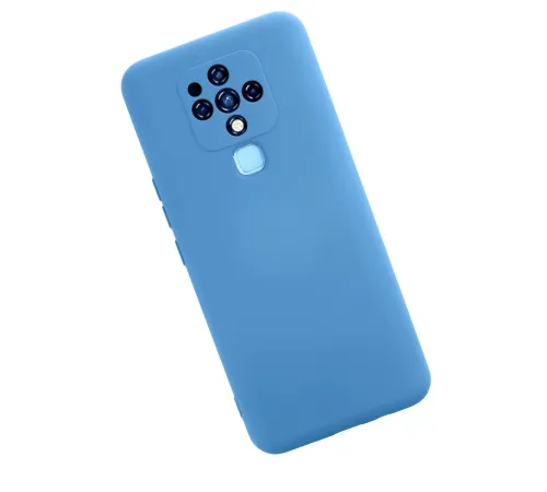 Tecno Camon 16 Kılıf Nano içi Kadife Silikon - Mavi