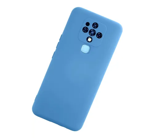 Tecno Camon 16 Kılıf Nano içi Kadife Silikon - Mavi