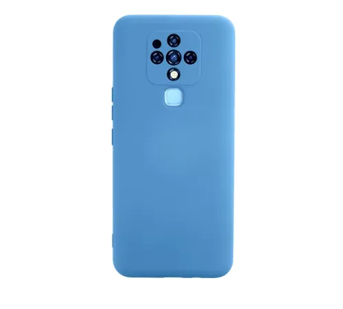 Tecno Camon 16 Kılıf Nano içi Kadife Silikon - Mavi
