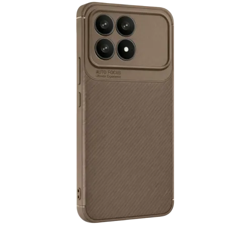 Xiaomi Poco F8 Pro Auto Focus Karbon Kapak - Kahverengi