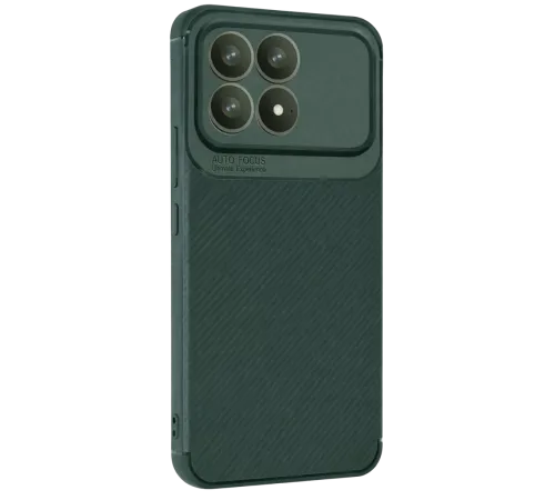 Xiaomi Poco F8 Pro Auto Focus Karbon Kapak - Koyu Yeşil
