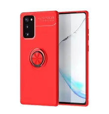 Samsung Galaxy Note 20 Kılıf Range Yüzüklü Silikon - Kırmızı