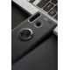 Huawei Y6P Kılıf Range Yüzüklü Silikon - Siyah