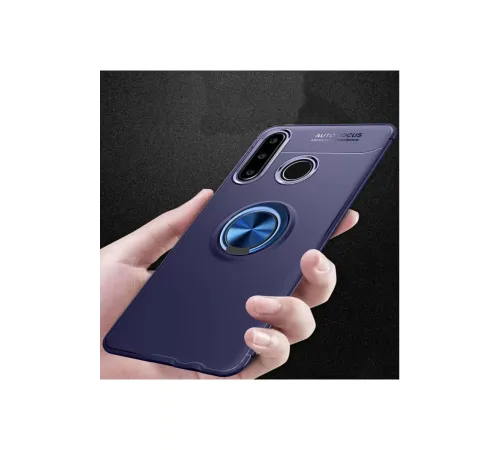Huawei Y6P Kılıf Range Yüzüklü Silikon - Mavi