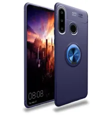 Huawei Y6P Kılıf Range Yüzüklü Silikon - Mavi