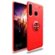 Huawei Y6P Kılıf Range Yüzüklü Silikon - Kırmızı