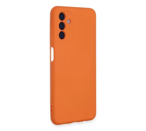 Samsung Galaxy A24 4G Kılıf Nano içi Kadife Silikon - Turuncu