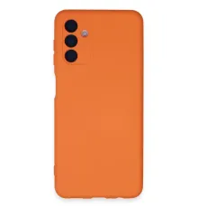 Samsung Galaxy A24 4G Kılıf Nano içi Kadife Silikon - Turuncu