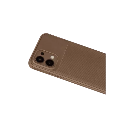A6 Pro 4G Auto Focus Karbon Kapak - Kahverengi
