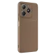 Realme C61 Kılıf Auto Focus Karbon Kapak - Kahverengi