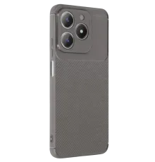 Realme C61 Kılıf Auto Focus Karbon Kapak - Gri