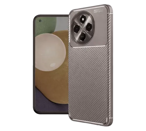 Tecno Spark 30 Pro Kılıf Auto Focus Karbon Kapak - Gri