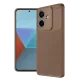 A3 Kılıf Auto Focus Karbon Kapak - Kahverengi