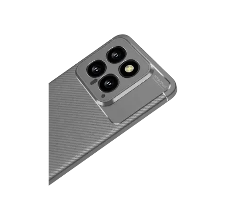 Xiaomi Mi 14T Kılıf Auto Focus Karbon Kapak - Gri