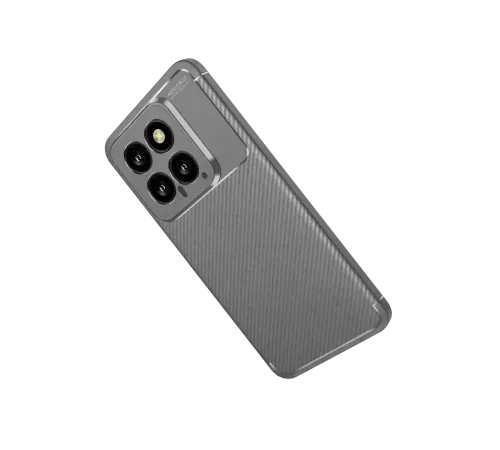 Xiaomi Mi 14T Kılıf Auto Focus Karbon Kapak - Gri